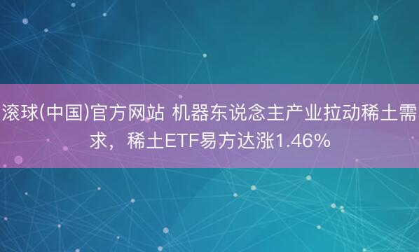 滚球(中国)官方网站 机器东说念主产业拉动稀土需求，稀土ETF易方达涨1.46%