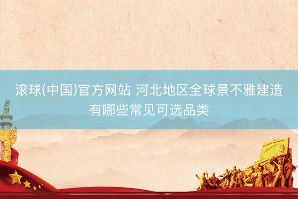 滚球(中国)官方网站 河北地区全球景不雅建造有哪些常见可选品类
