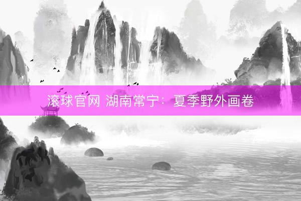 滚球官网 湖南常宁:夏季野外画卷