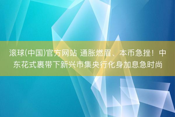 滚球(中国)官方网站 通胀燃眉、本币急挫！中东花式裹带下新兴市集央行化身加息急时尚