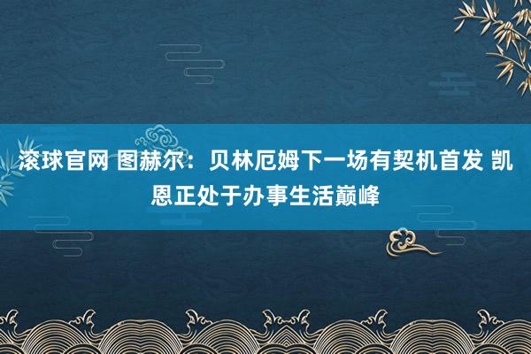 滚球官网 图赫尔：贝林厄姆下一场有契机首发 凯恩正处于办事生活巅峰