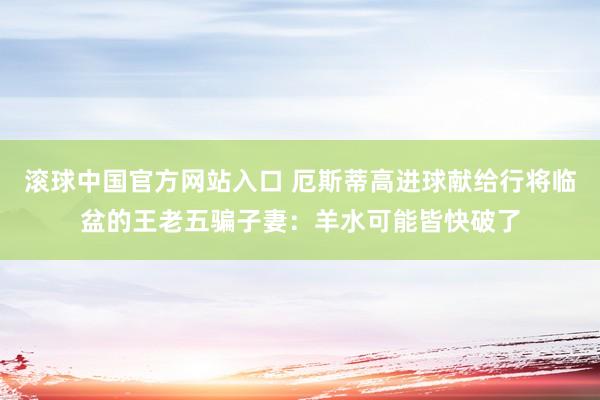 滚球中国官方网站入口 厄斯蒂高进球献给行将临盆的王老五骗子妻：羊水可能皆快破了